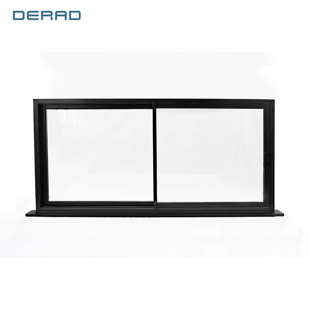 Apartment bathroom aluminium sliding window sizes and prices customized size aluminium frame sliding window accessories handle factory