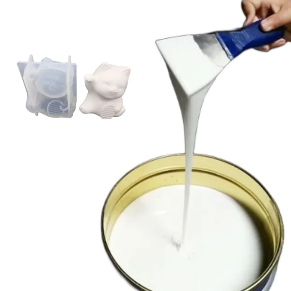No Shrinkage Tin Cure RTV-2 Mold Silicone Rubber Liquid with High Temperature Resistance and 0-60 Shore Hardness