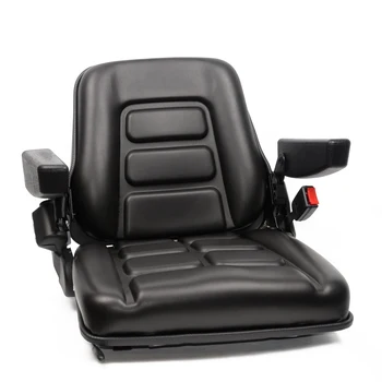 Universal Vinyl Fold Down Forklift Seat With Safety Belt And Armrest ...