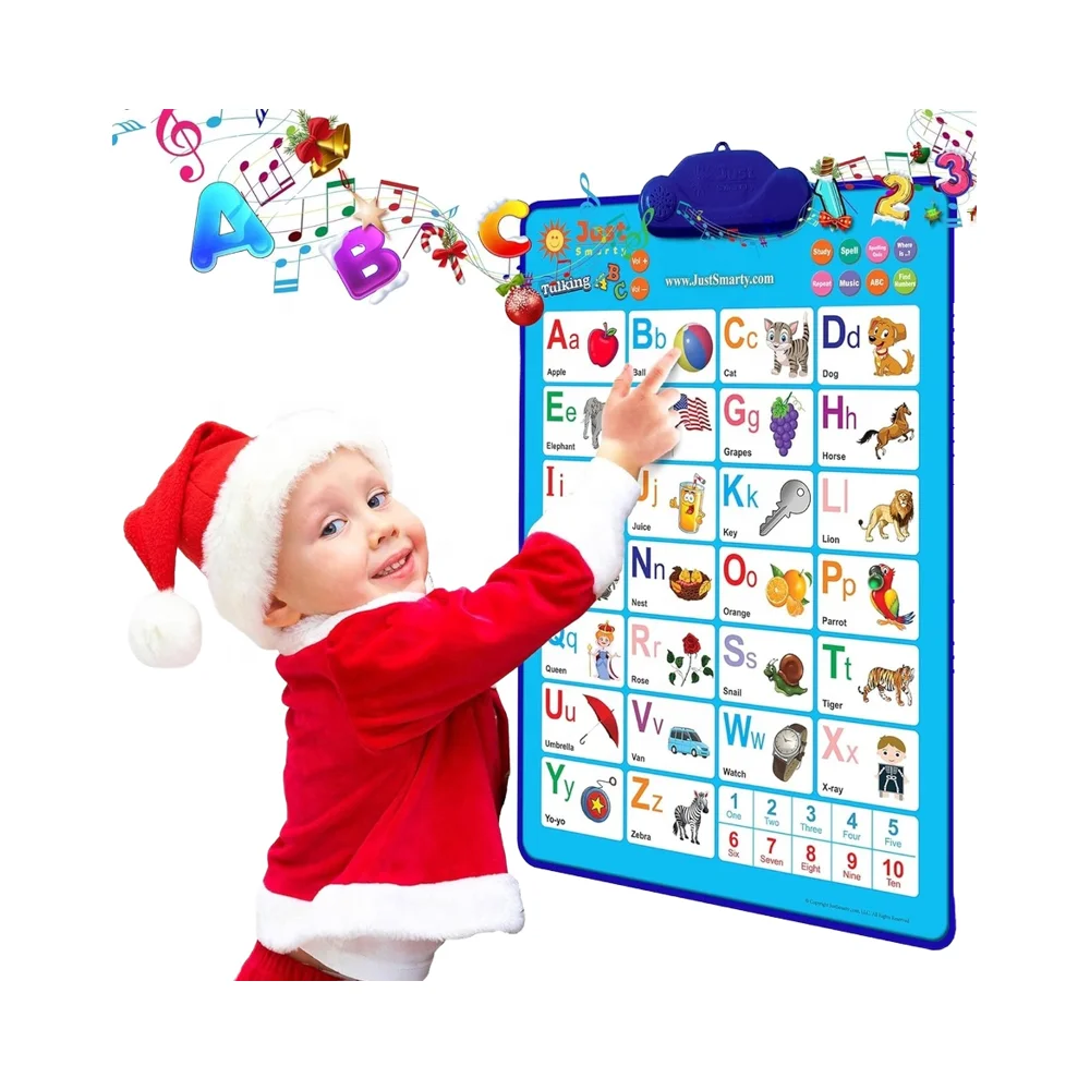 Customizable  Interactive Alphabet Wall Chart Talking ABC Music Poster Best Educational Gift Boys Girls