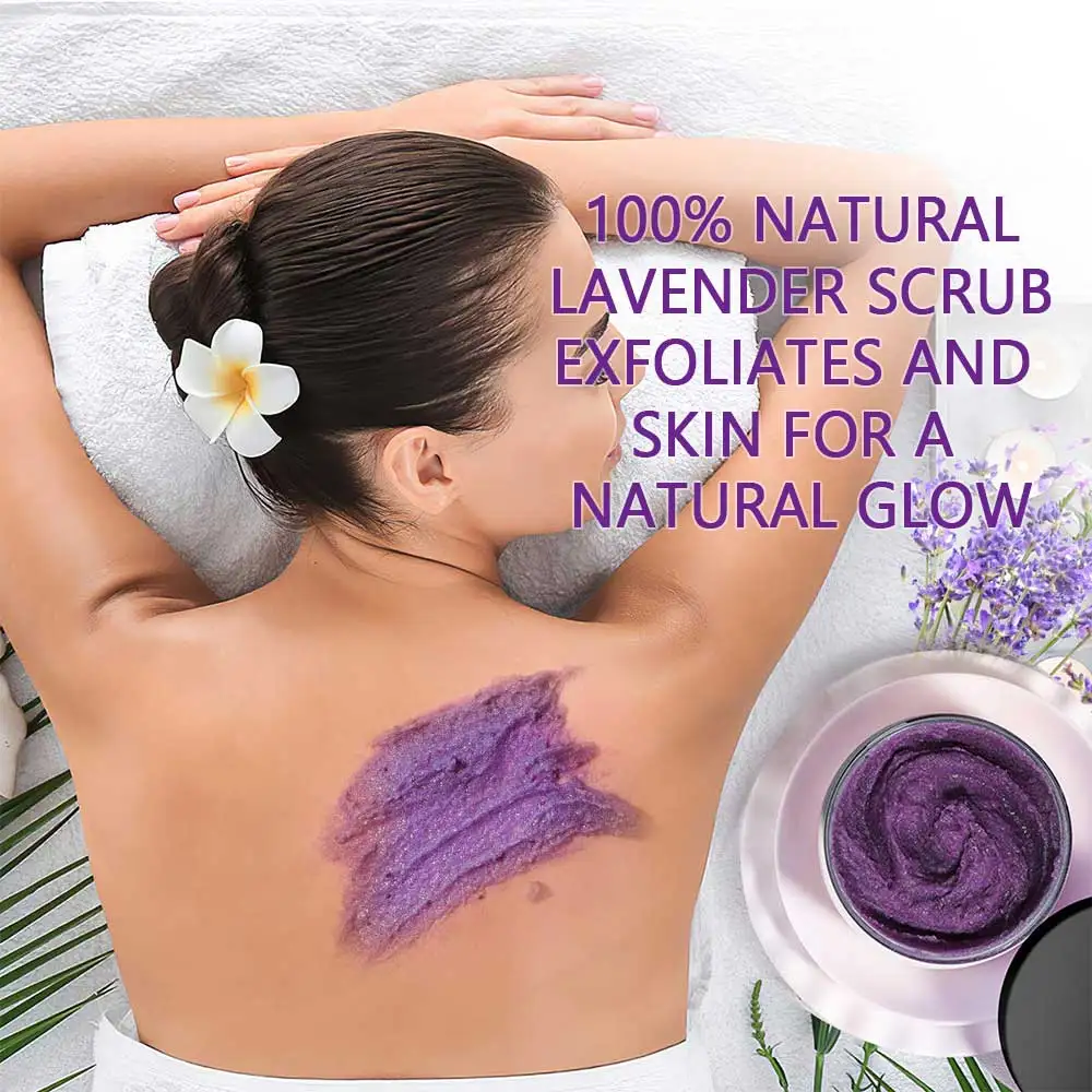 Hot Seller Oem Exfoliator Deep Cleansing Skin Natural Exfoliating Organic Shea Butter Amethyst