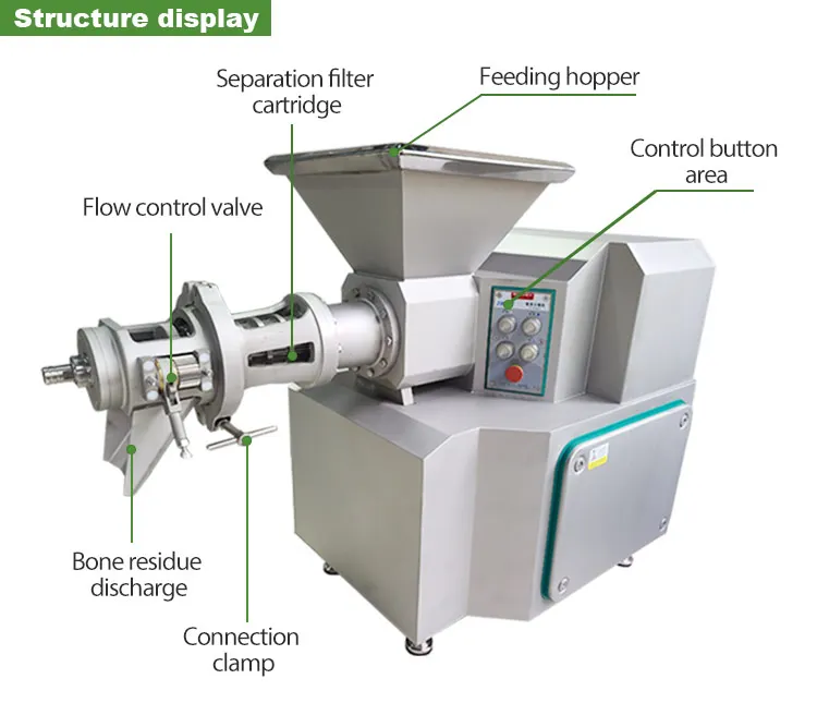 Mechanical Deboned Deboner Beef Chicken Wing Meat and Bone Separator Separate Debone Machine for Sale