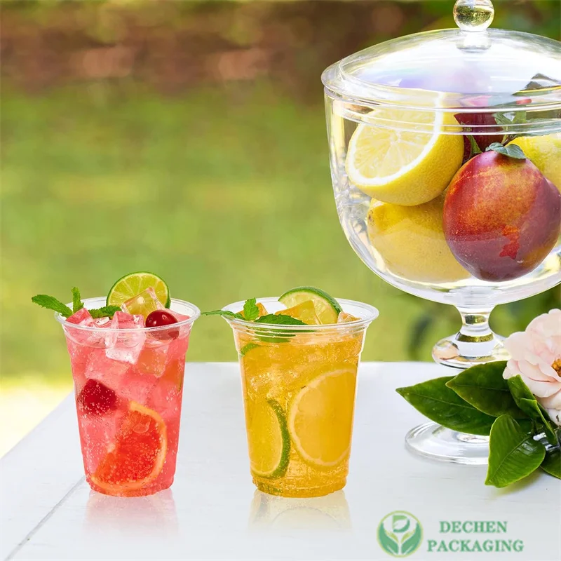 Boba Plastic Cups Clear Coffee Cup Smoothie