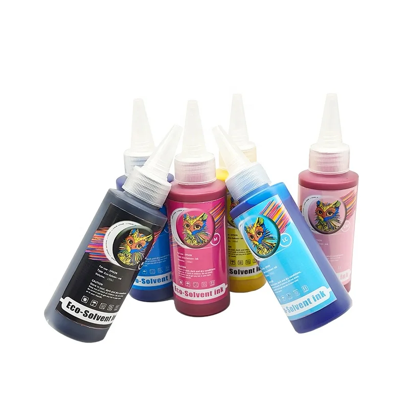 Premium Eco Solvent Water Based Ink for Epson Desktop Printer L1300 L1800 L310 L360 WF7710 WF7720