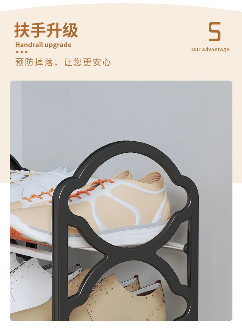 Hot Product 4 Layers  shoe cabinet Household and Dormitory Durable Metal storage Shoe Organizer Rack