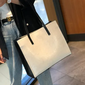 A-160 Women's High-End Retro Fashionable Oil Waxed Cowhide Tote Genuine Leather Woman Bag