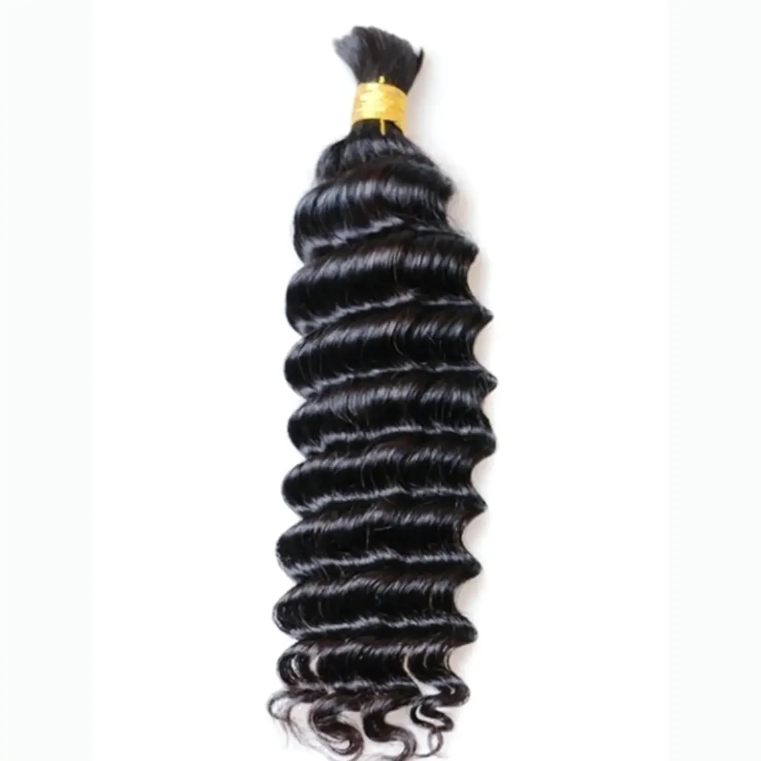 Deep Wave Human Hair Bulk For Braiding Malaysian Remy Hair 3pcs_voghion.com