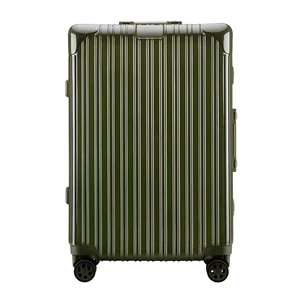 Large Luxury 4-Wheel Spinner Suitcase Set with Lock and Drawbars 20 24 28 Inch PC Luggage for Long-distance Travel