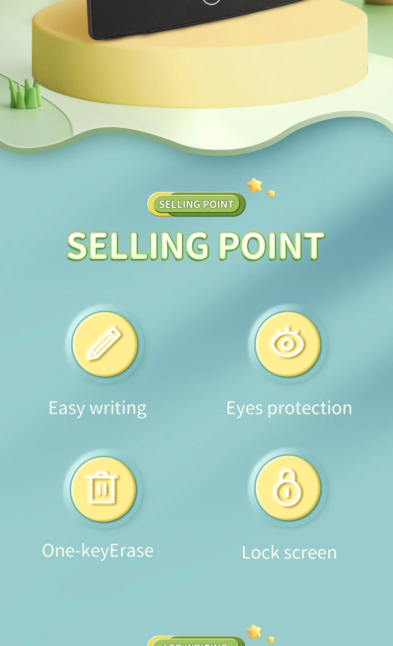 2023 Writing Tablet Lcd Kids Drawing Digital Writing Board Writing