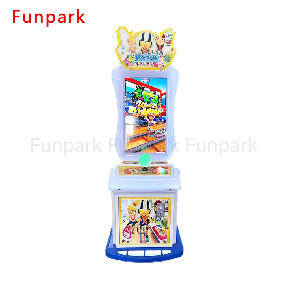 Funpark Custom Arcade Game Machines Video Game Simulators Subway Surfers Coin Operated Games for Entertainment Center