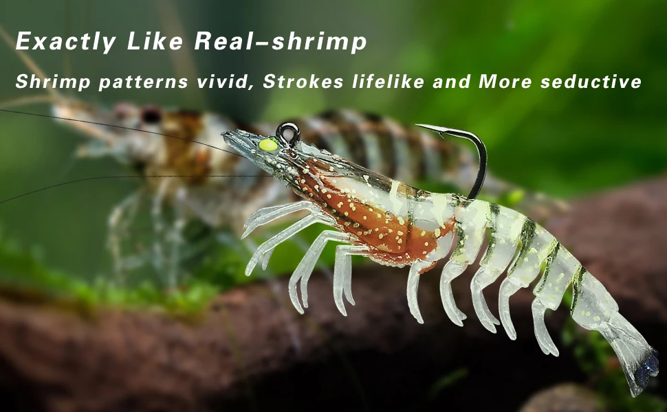 Truscend Supplier Small Shrimp Lure Prawn Lure Prerigged Fishing Lures