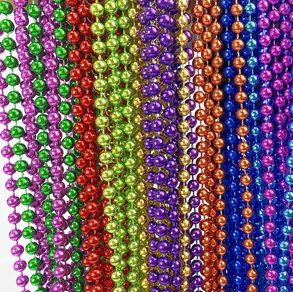 1pcs Mardi Gras Bulk Mardi Gras Beads Necklaces Assortment Throw Gasparilla Party Beads