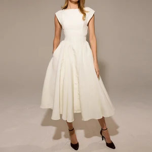 2026 Women's Casual Long Dress Solid Color Sleeveless with Backless Neck & Hollow Floor-Length for Spring Autumn Seasons