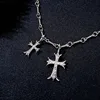Collana con croce in argento -5