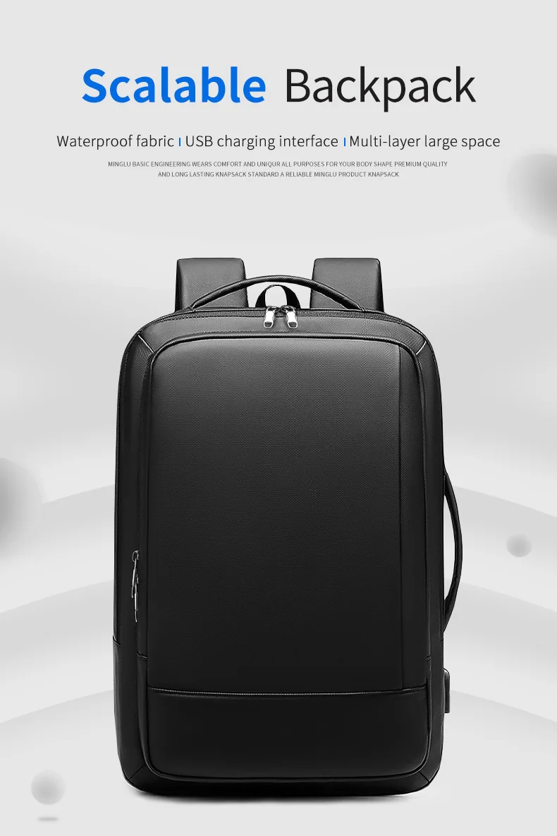 Factory Hot Sell Bag Custom Logo Usb Waterproof Notebook Wholesale Men