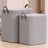 Thickened pinstripe cotton comforter bag [Grey]