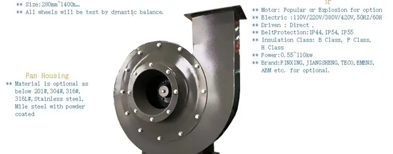Noise Dust Collector Impeller, Radial, Centrifugal - detail 26