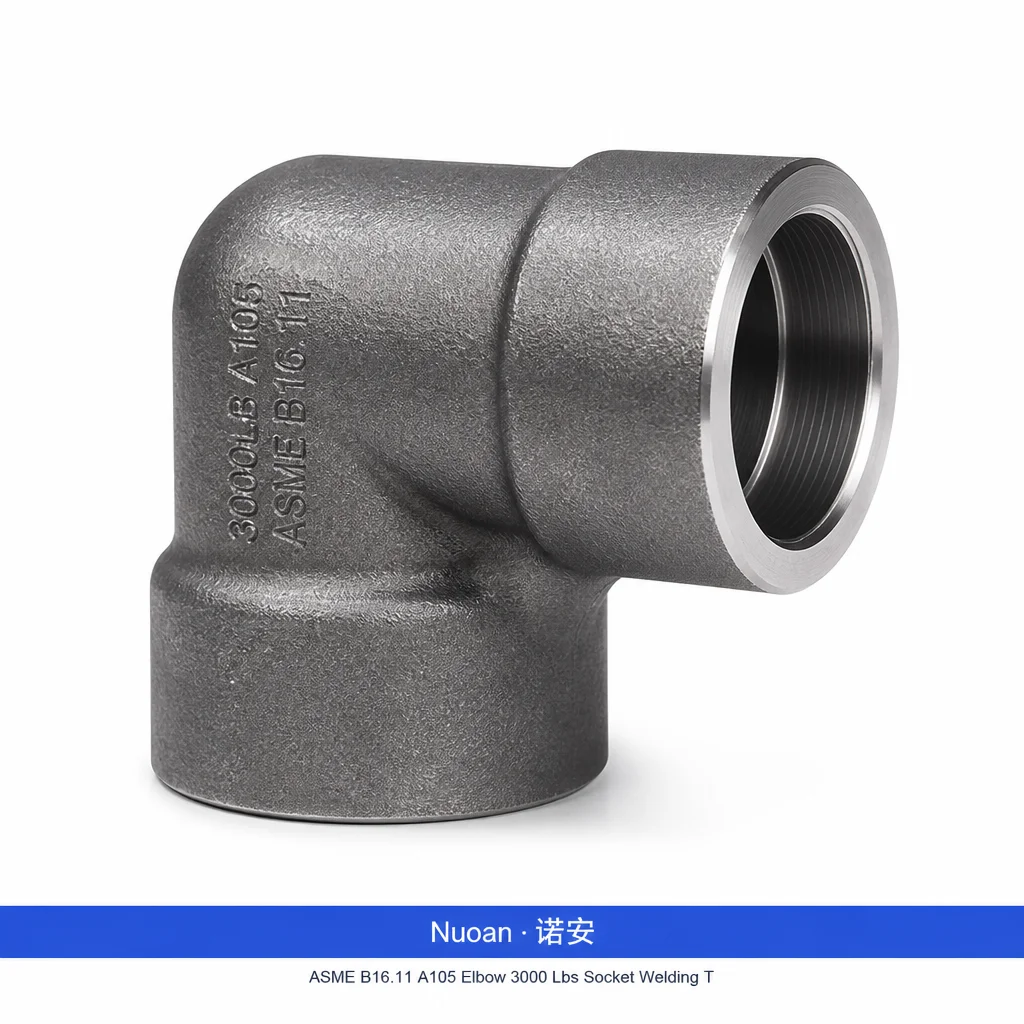 ASME B16.11 A105 Elbow 3000 Lbs Socket Welding Threaded Forged Steel Fitting