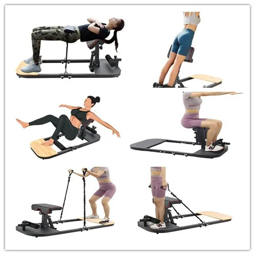 New style Gym Fitness Equipment 3-in-1 Padded Push Up Sit Up Deep Sissy Squat Machine Buttock Lifting Exercise Hip Up Trainer manufacture