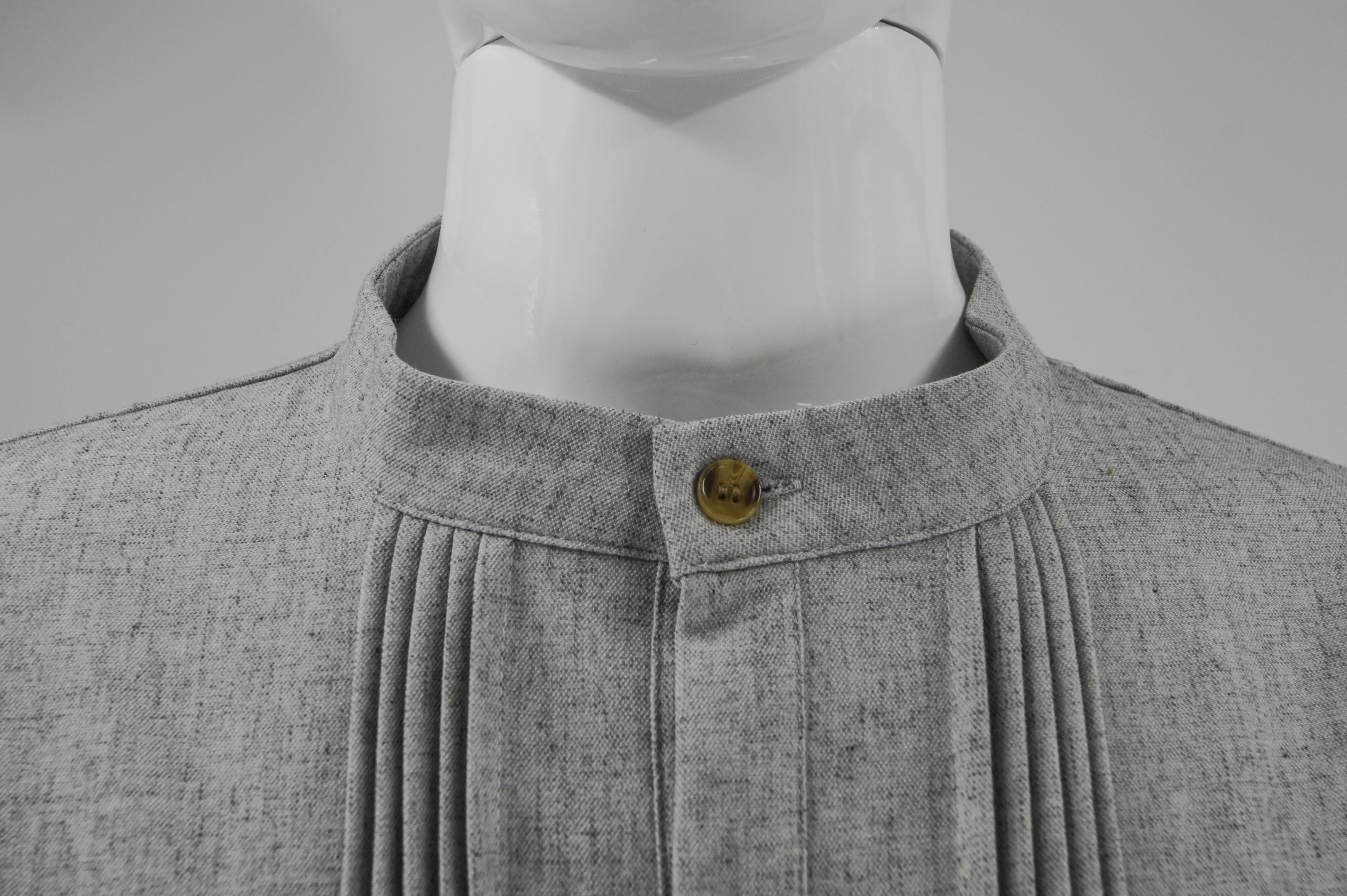 Modern Arab Thobe Shirt for Men Long Muslim Robe Simple Style Islamic Clothing for Daily Prayer & Business