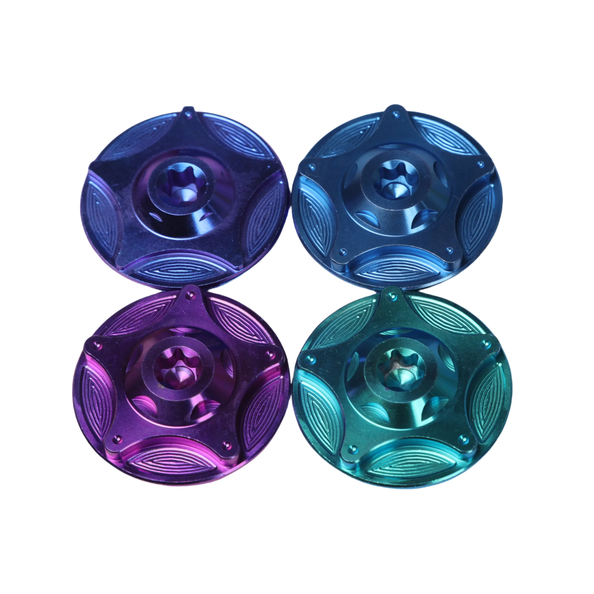 Factory Wholesale Titanium Alloy Motorcycle Modified Custom Workpiece M31/M36 Bolts Fasteners and Oil Cap Nut