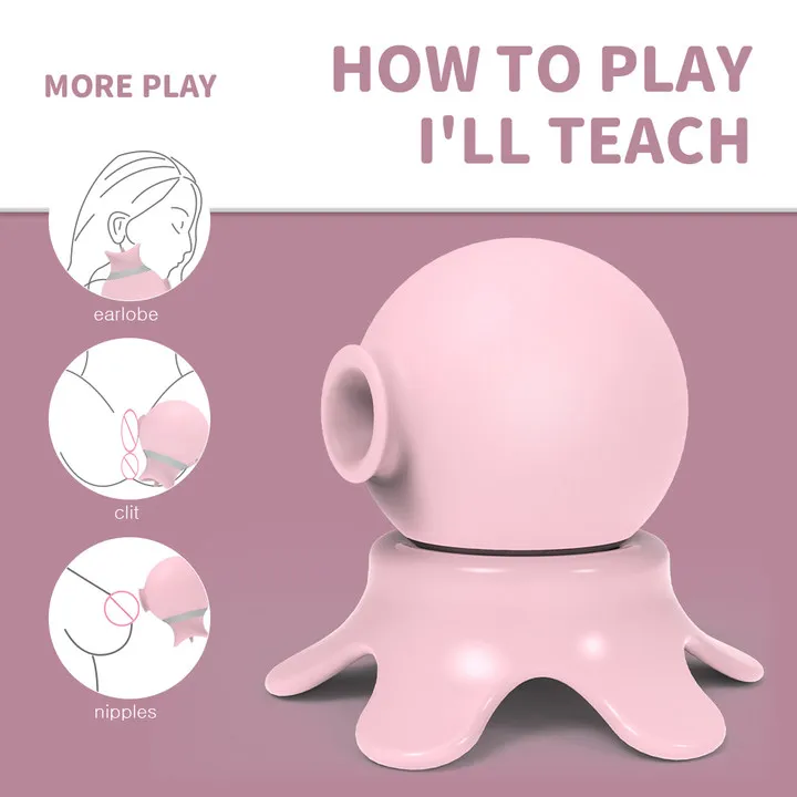 S-HANDE Octopus Shape Nipple Clitoris Sucking Vibrator With Tongue Licking Smart Decoration Women Masturbation Sex Toy_voghion.com