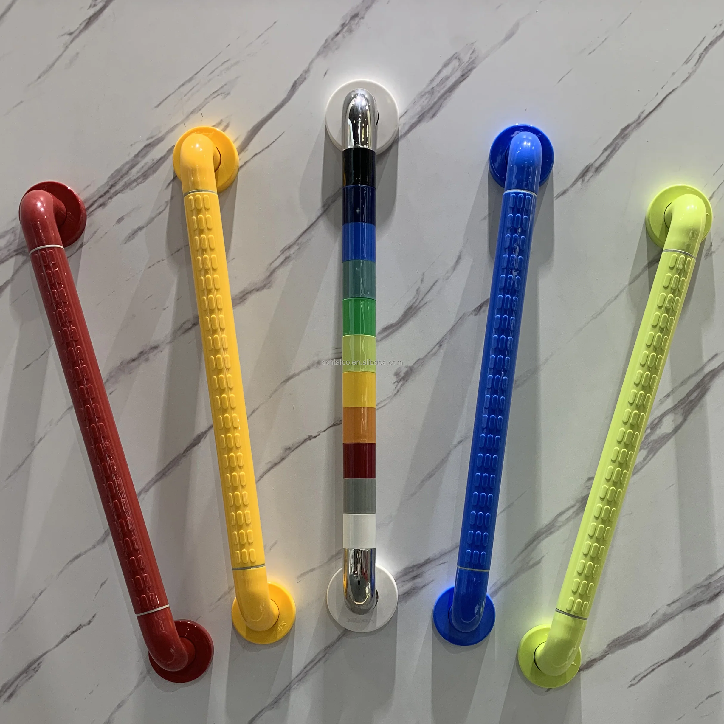 Different Colors L Shape Grab Bar Handicap Grab Bar For Shower Buy L