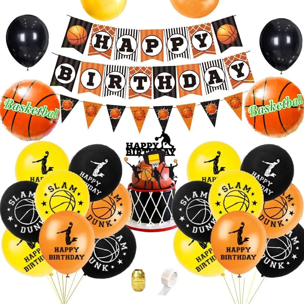 Basketball-Ausschnitte Zum Beschriften | 24 Stück, 25,4x22,8 Cm, Für Party & Dekoration