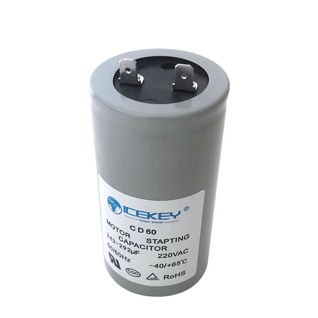 CD60  starting capacitor 75/100/250/300μF 450V capacitance