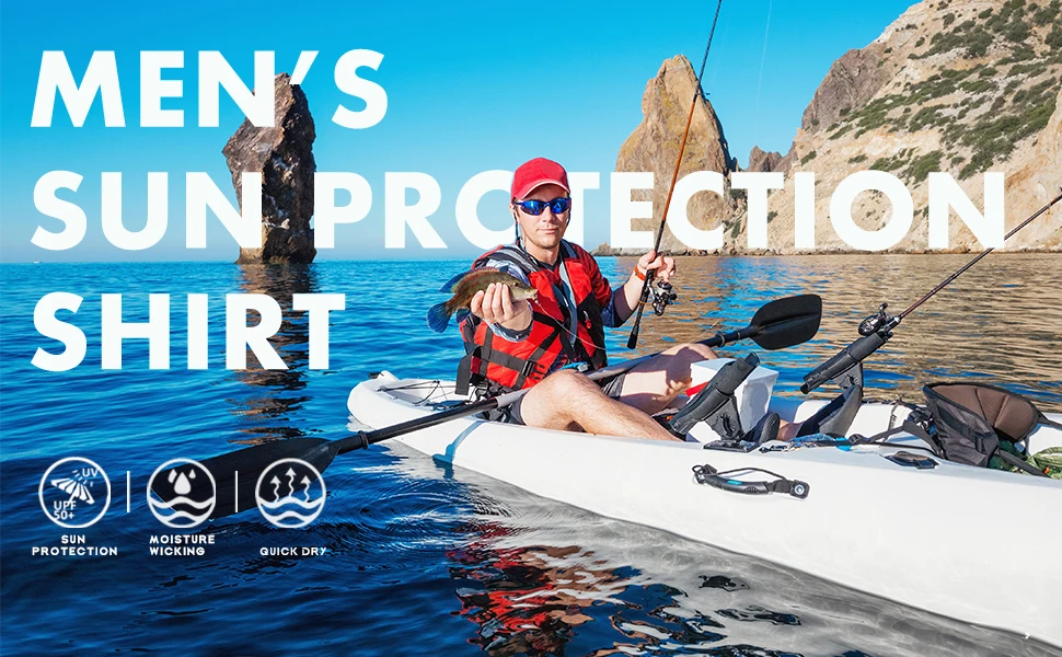 Camicie da pesca da torneo di sublimazione da uomo su misura con protezione UPF Felpa con cappuccio da pesca Camicie da pesce ad asciugatura rapida744_voghion.com