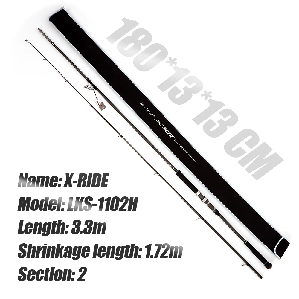 FUJI Lurekiller X-RIDE 3.3M Jigging Rod - Fast Action, High Carbon