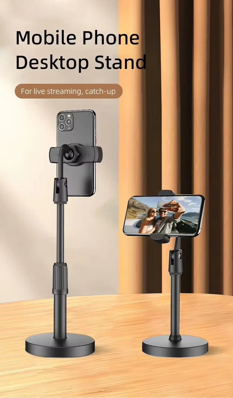 product wholesale 360 degree rotate smartphone stand waterproof mobile phone holder flexible base for desktop youtube live streaming-6