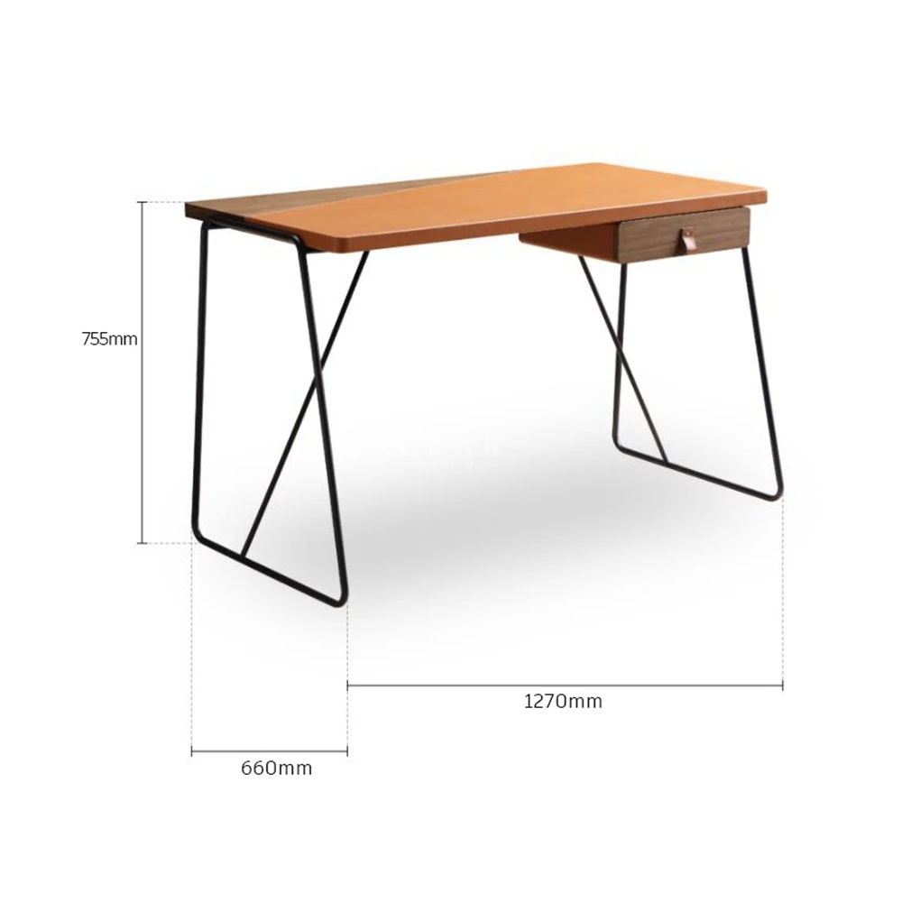 Simple Design computer table study desk with drawer home office furniture walnut wood office desks study table manufacture