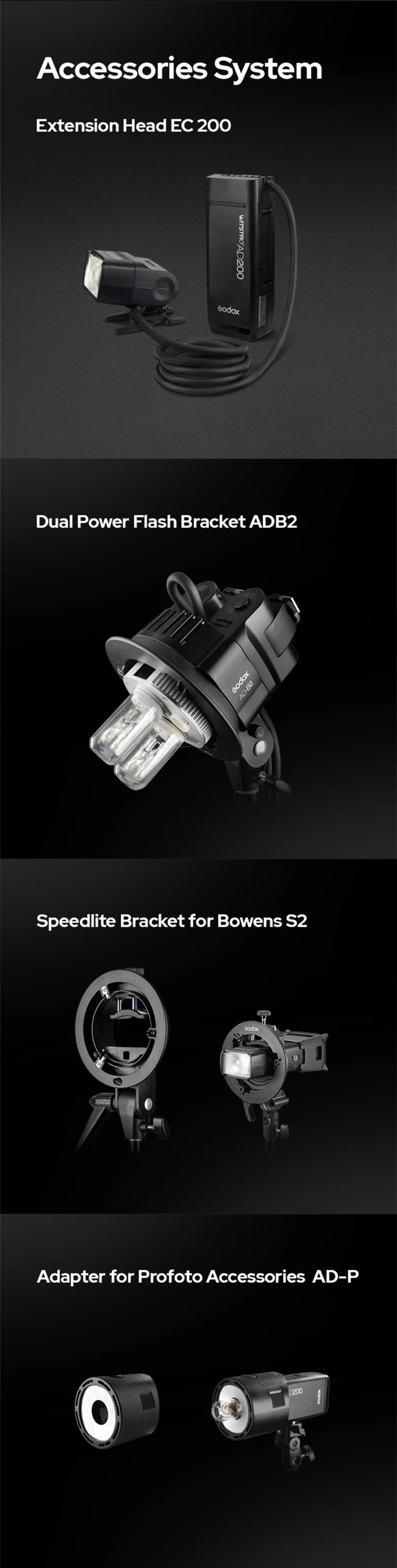 Godox Ad200 Pro Ad200pro 200ws 2.4g Pocket Flash Strobe 1/8000 Hss 500