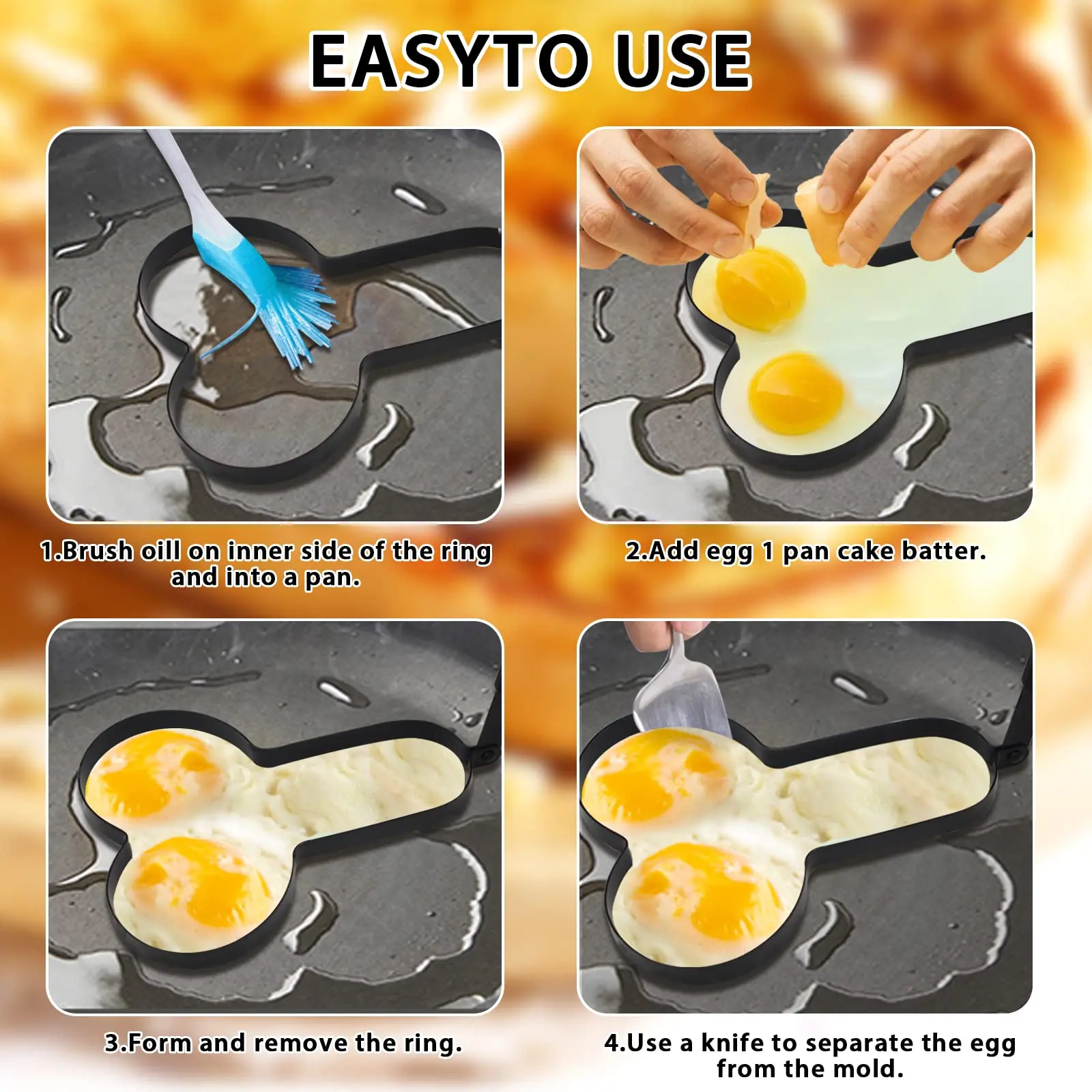 Stainless Steel Funny Omelette Pancake Mold Cooking Tool Kitchen Gadgets  With Foldable Handle Pantie Bra Penis Shape Egg Ring - Buy Stainless Steel  Funny Omelette Pancake Mold Cooking Tool Kitchen Gadgets With