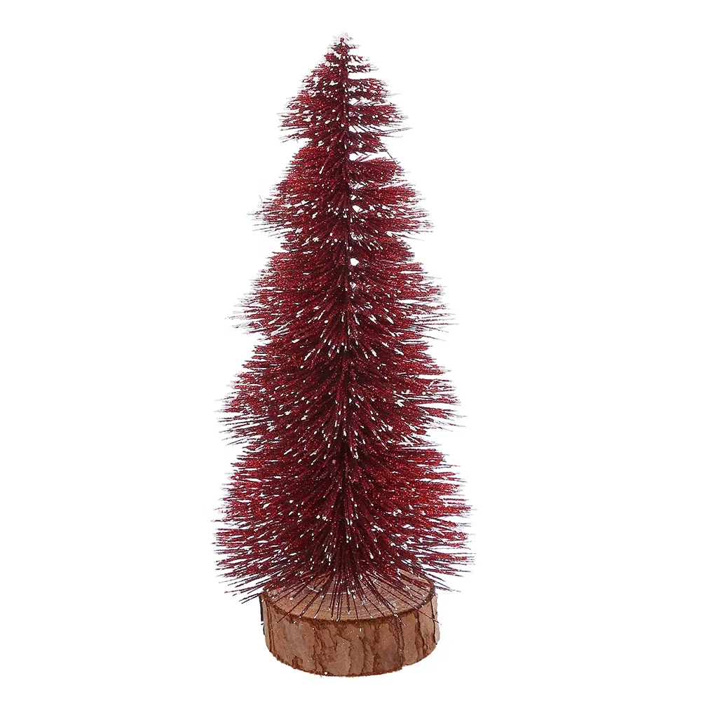 home christmas decoration pine needle snow tower shape 20 cm