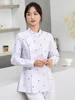 เสื้อแขนยาวลายกล้วยไม้ใบไม้วัยรุ่น