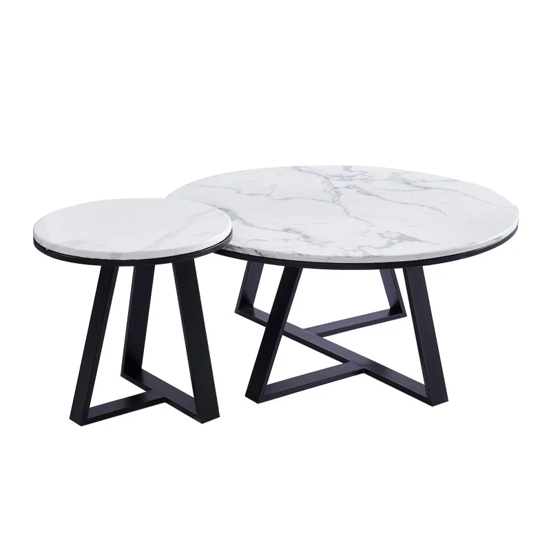 Haiyang Living Room Coffee Table Nesting Marble Tea Coffee Table Set Multifunction Coffee Table