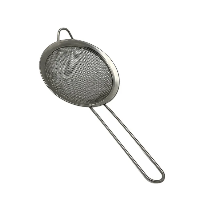 Stainless Steel Fine Mesh Ladle Strainer For Skimmer Colander Skimming
