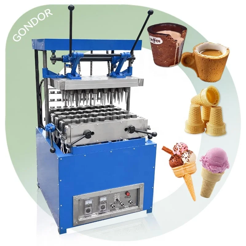 業務用 コーンベイカー Baker Semi Manual Waffle Cone Machine - Industrial Ice Cream Maker
