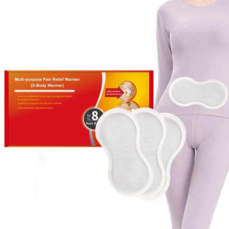 Custom Health Disposable Menstrual Cramp Herbal Relief Pain Patches Heat Warming Patch for Women