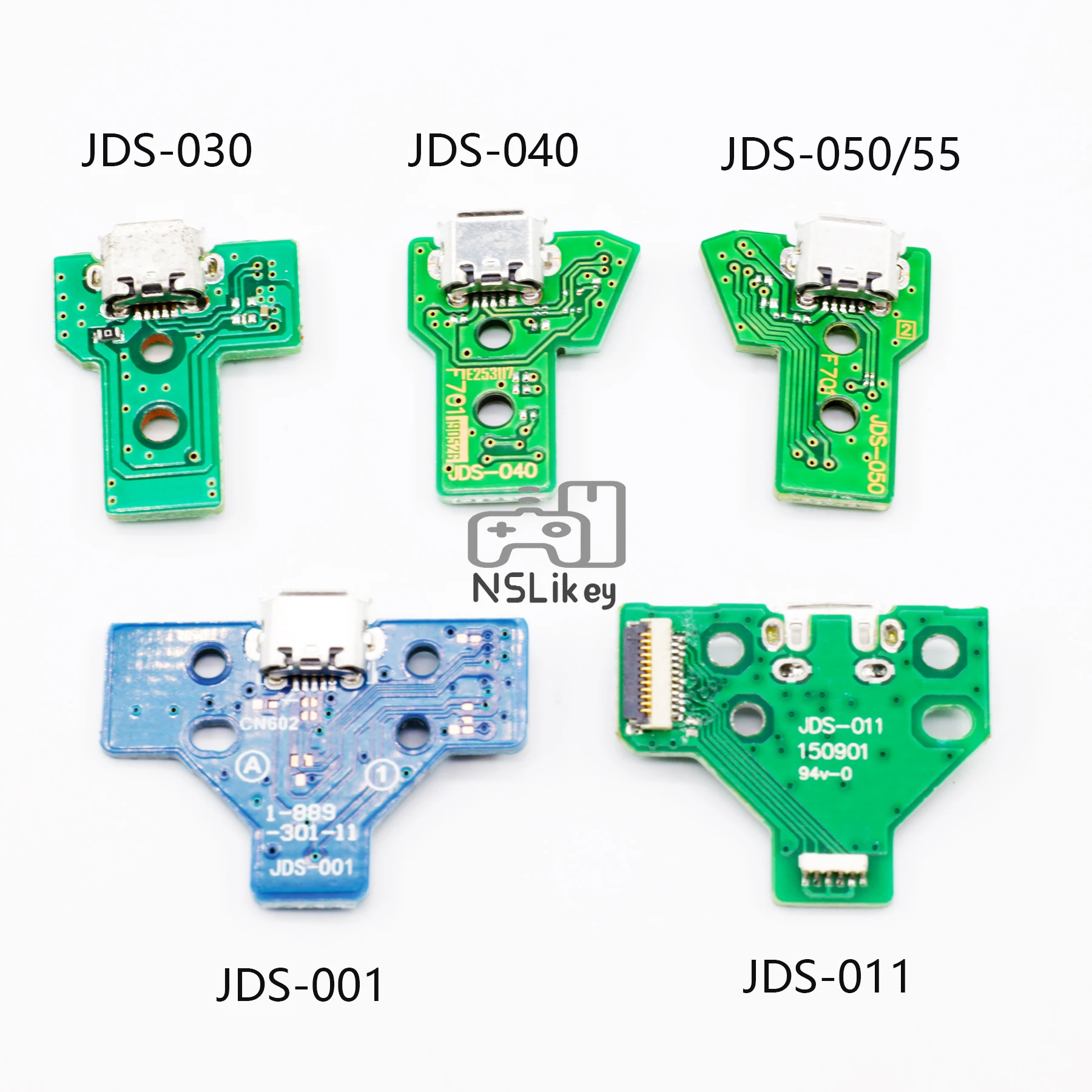NSLikey Charger Board for PS4 Controller USB Charging Port Socket Circuit Board JDS 001 011 030 040 050