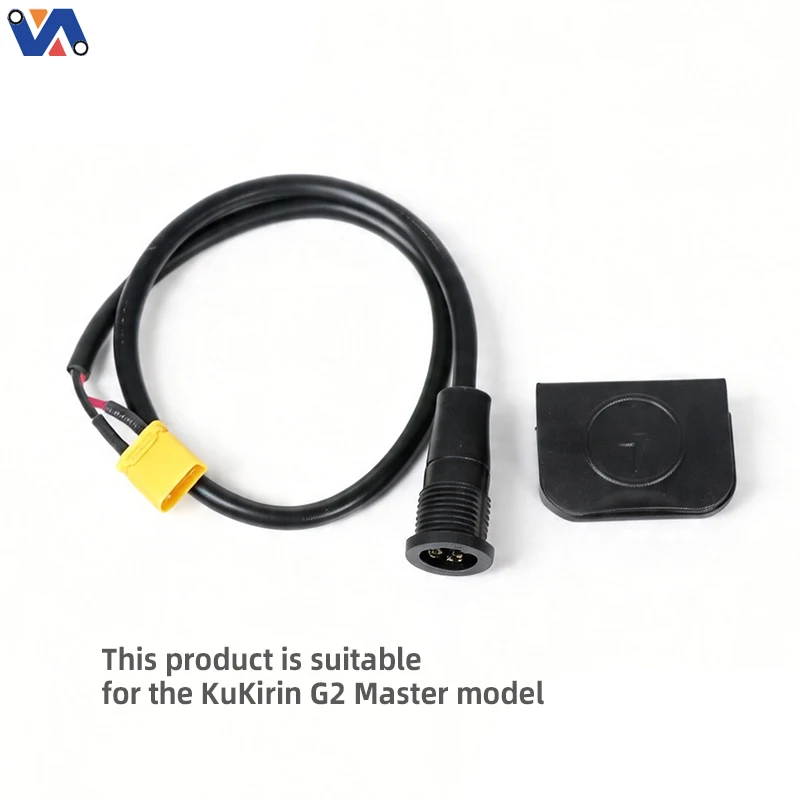 Original Charging Port Assembly for Kukirin G2 Master - Replacement Charging Interface with Waterproof Cap - Genuine Scooter Spare Part XY-KRG2MST016