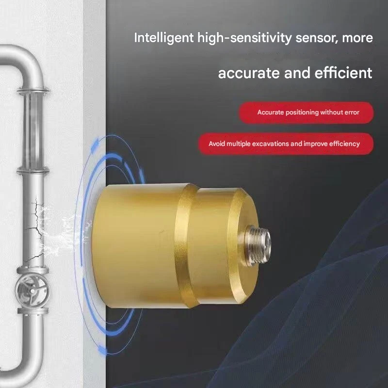 F999E Portable Leakage Detector 4-Level Adjustable For Water Pipes Heating Pipes Fire Hoses Leakage Detection