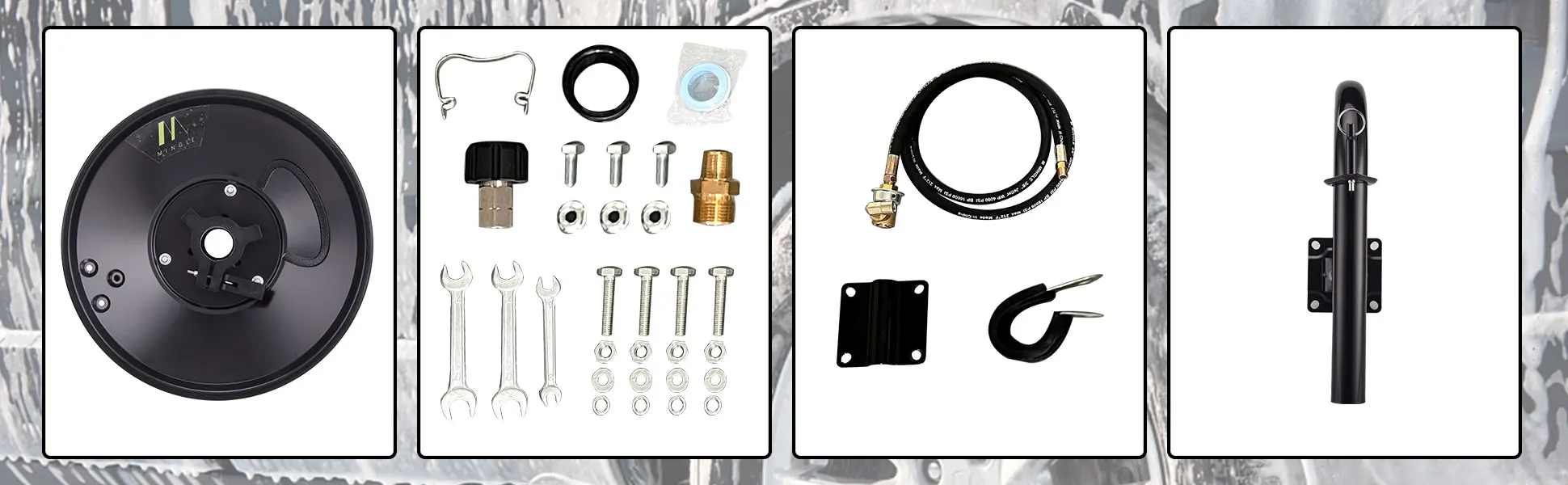 150ft Heavy Duty Power Washer Hose Reel High Pressure Washer