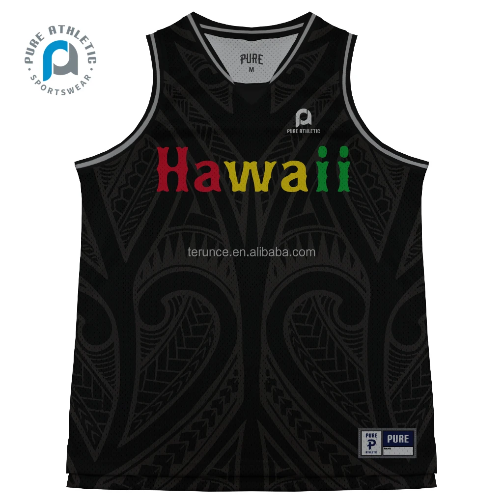 Sublimated Basketball Jerseys Hawaii style