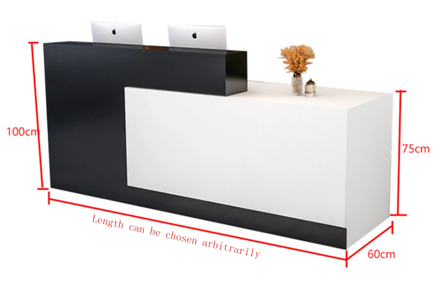 Wooden Modern Reception Desk Custom Reception Desk Counter Table for Restaurant