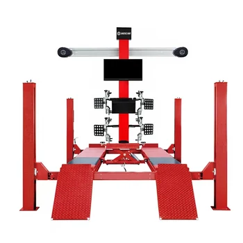 Vehicle Wheel Alignment Car Lift 4 Post Hydraulic Car Lift & Four Wheel Aligner Provide CE