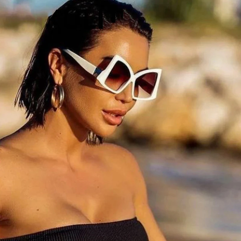 2024 Irregular Oversized Bow Cat Eye Sunglasses for Women  display picture 1