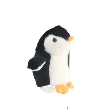 Cute black penguin plush little mate cartoon grab machine doll Penguin plush toy couple keychain bag hanging ornament